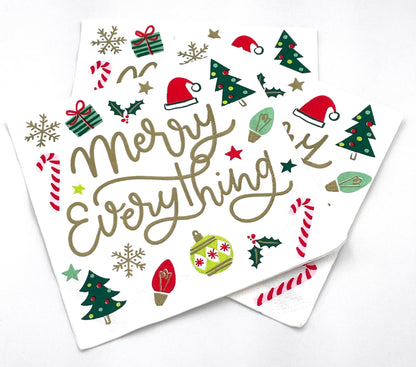 Merry Everything - Christmas Cocktail Napkins