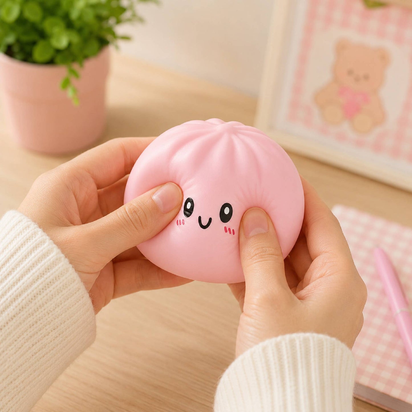 Squishy Glitter Dumpling with Orbs