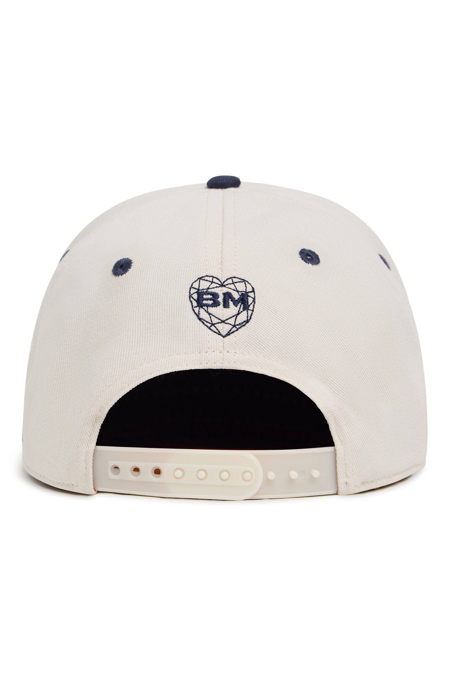 Husband Collegiate Trucker Hat, Cream/Navy