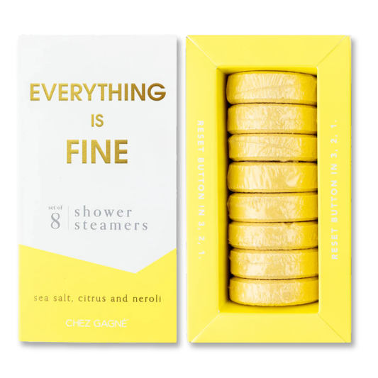 Everything is Fine Shower Steamers, Sea Salt, Citrus & Neroli