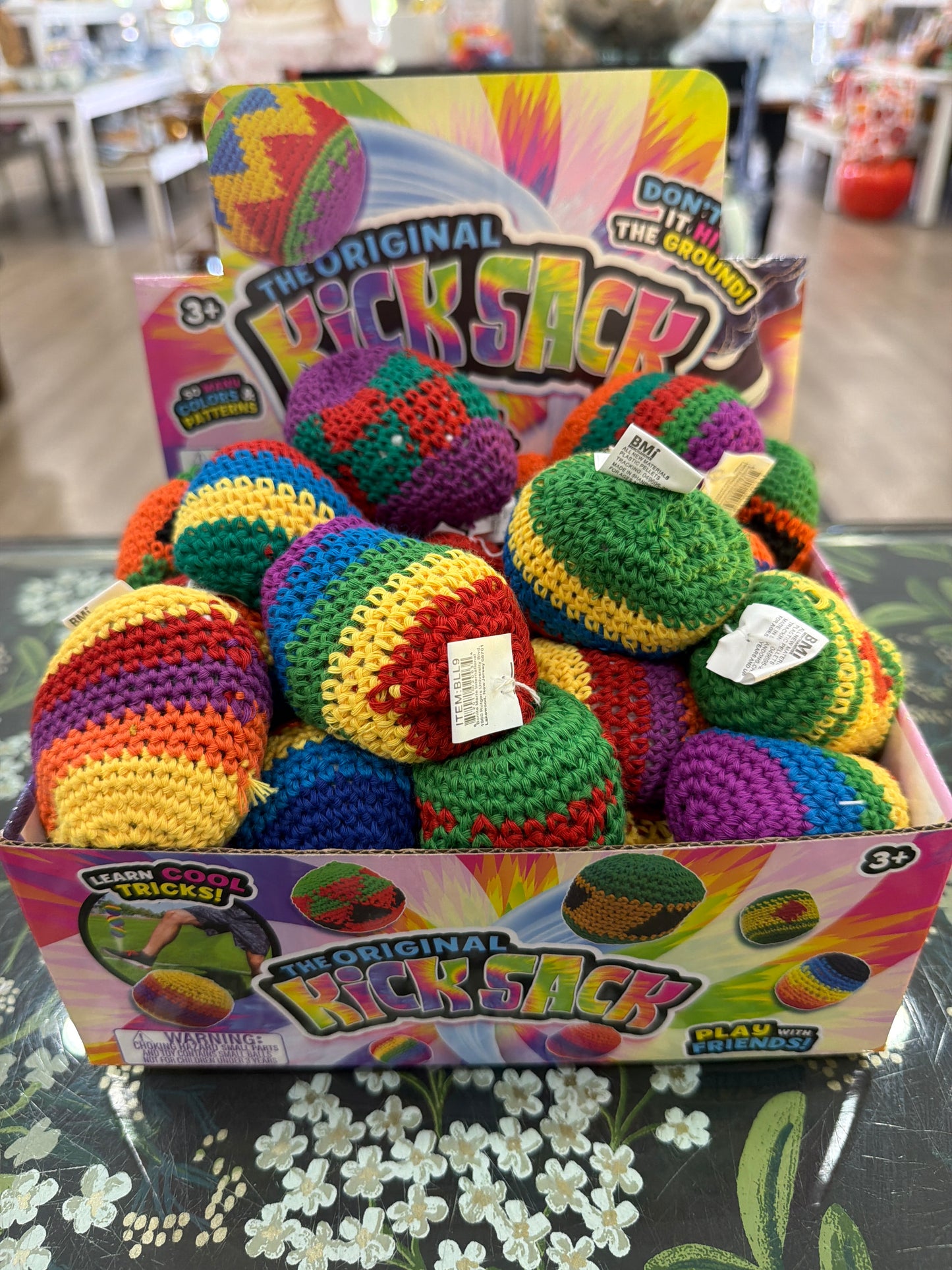 The Original Kick Sack Foot Bag Rainbow Knit Kick Sack Foot