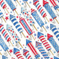 Patriotic Rockets Cocktail Napkin