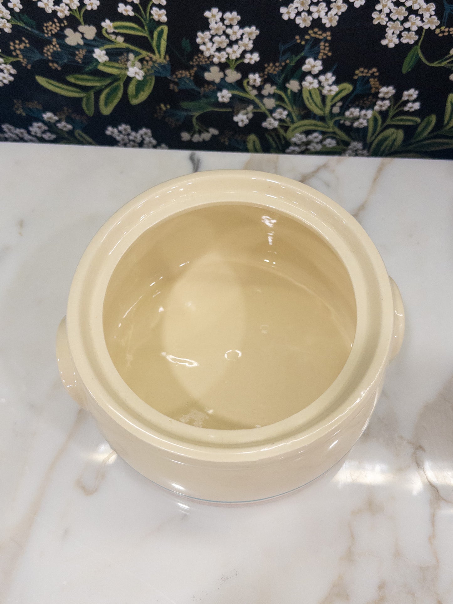 Vintage McCoy Bean Pot (Pink+Blue)