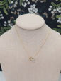 Two-Toned Intertwined Circle Necklace