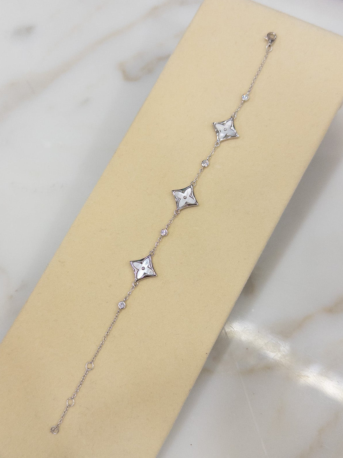 Silver MOP Blossom Bracelet