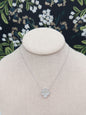 Silver MOP Clover Necklace