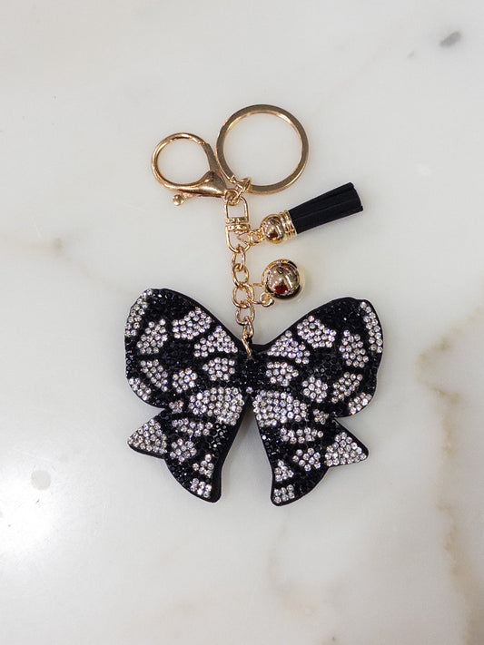 Soccer Bow Keychain