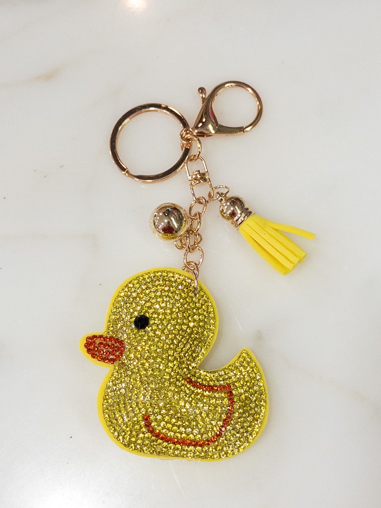 Yellow Rubber Ducky Keychain