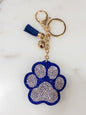 Royal Blue Paw Keychain