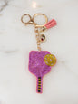 Pink PickleBall Keychain