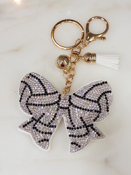 Volleyball Bow Keychain