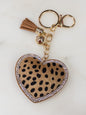 Cheetah Heart Keychain