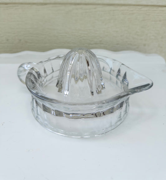 Vintage Clear Glass Citrus Juicer