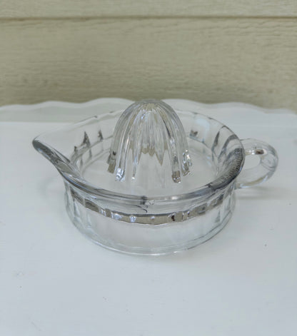 Vintage Clear Glass Citrus Juicer