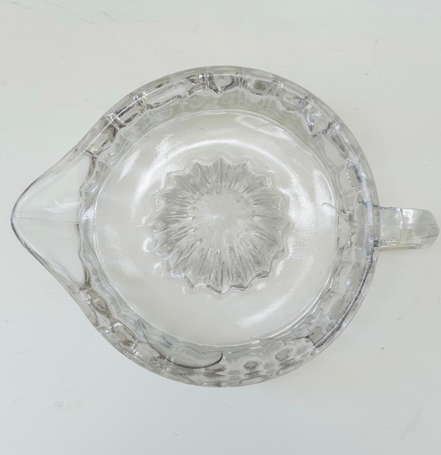 Vintage Clear Glass Citrus Juicer