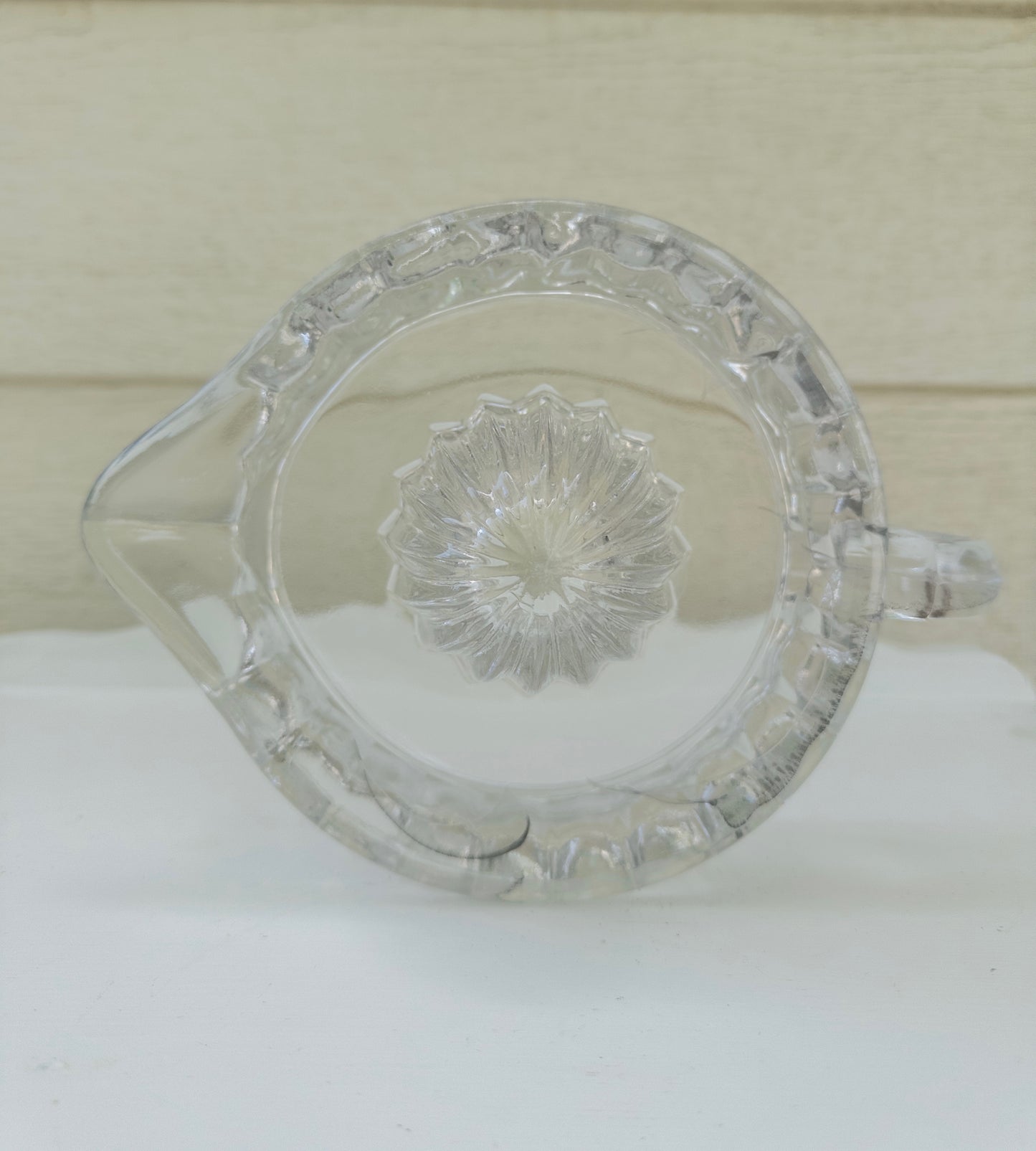 Vintage Clear Glass Citrus Juicer