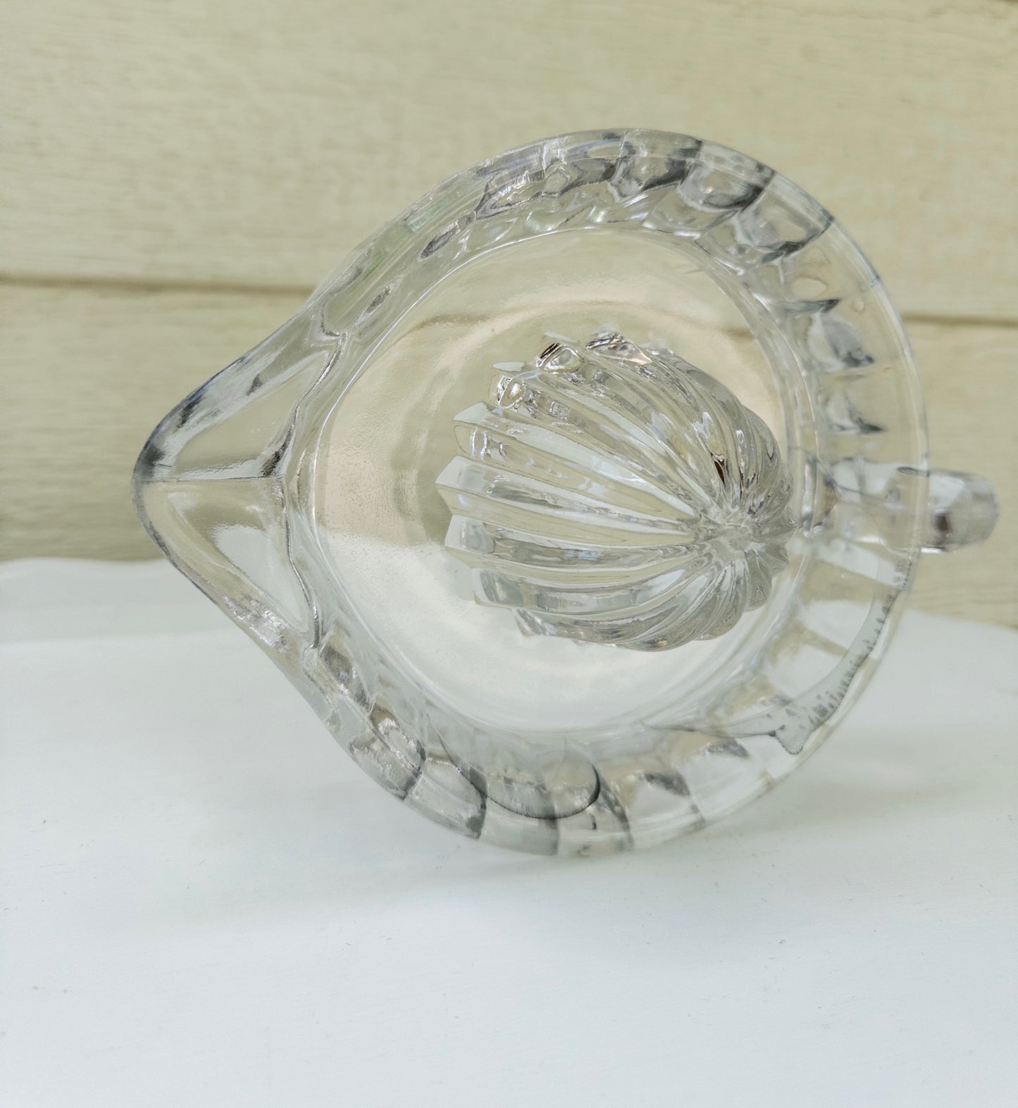 Vintage Clear Glass Citrus Juicer