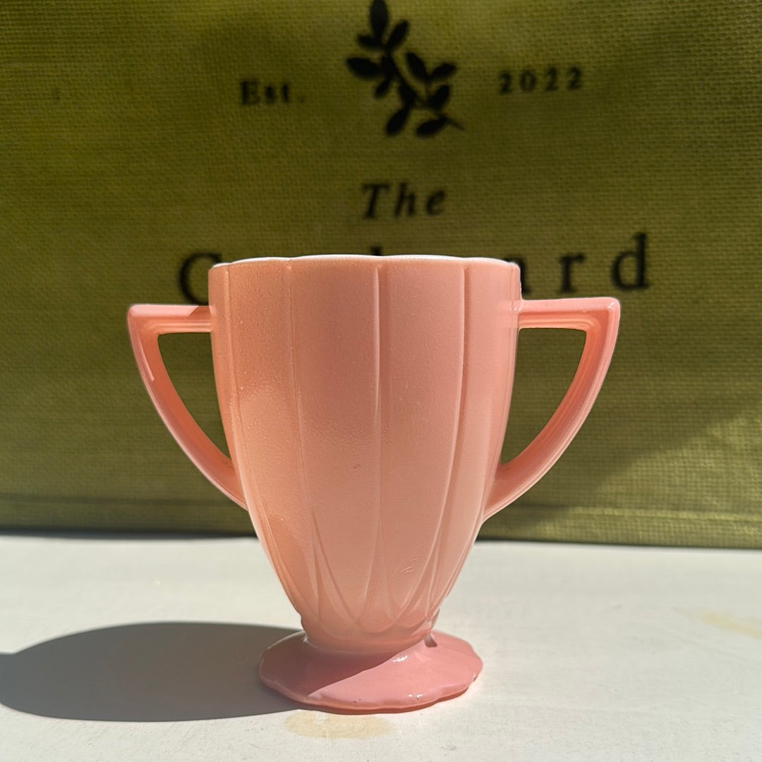 Vintage 1950's Hazel Atlas Pink Milk Glass Creamer