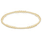 enewton Blissful Gold 3mm Beaded Bracelet shown flat on a plain white background