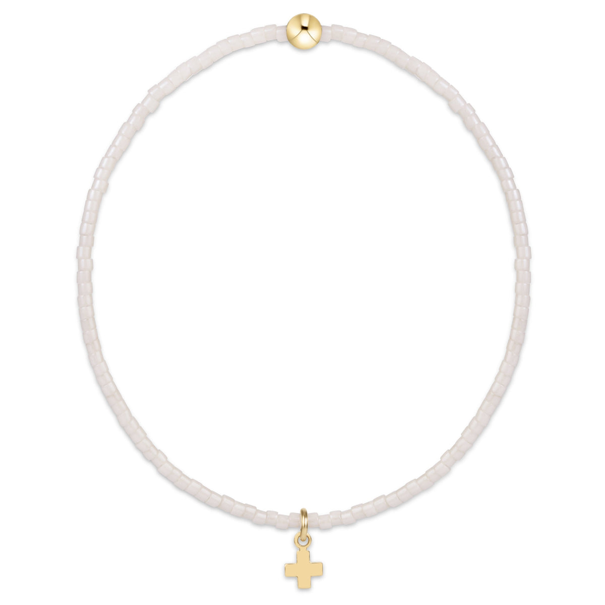 enewton Hope Classic Milkshake Signature Cross Bracelet shown flat on a plain white background