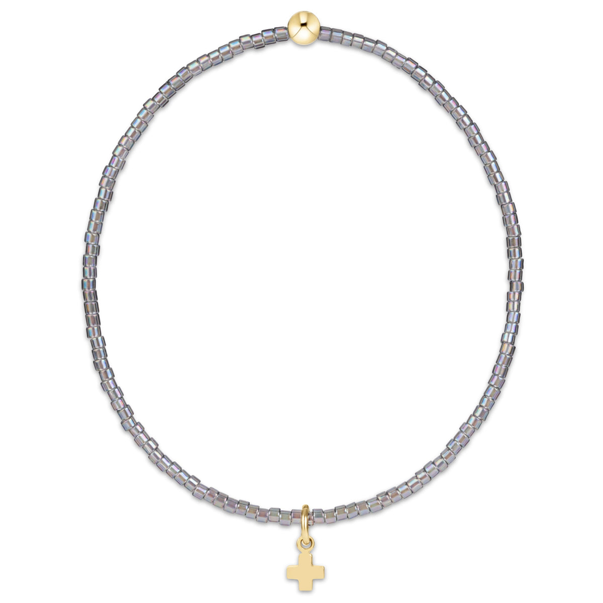 enewton Hope Classic Morning Mist Signature Cross Bracelet shown flat on a plain white background