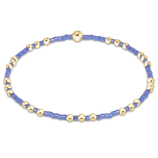enewton Hope Joy Bracelet - Bright Blue shown flat on a plain white background