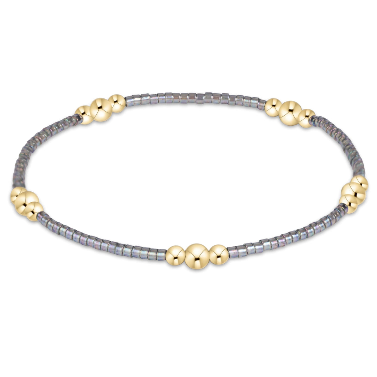 enewton Hope Purpose Gold Bracelet - Morning Mist shown flat on a plain white background