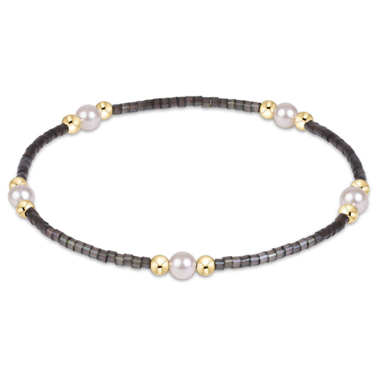 enewton Hope Purpose Pearl Bracelet - Moonlight shown flat on a plain white background