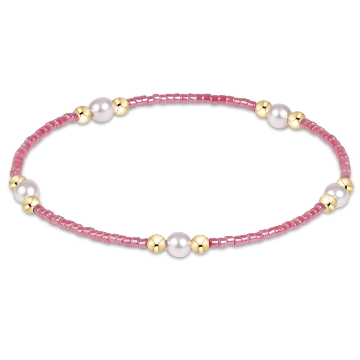 enewton Hope Purpose Pearl Bracelet - Pink Champagne shown flat on a plain white background