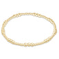 enewton Joy Gold 3mm Beaded Bracelet shown flat on a plain white background