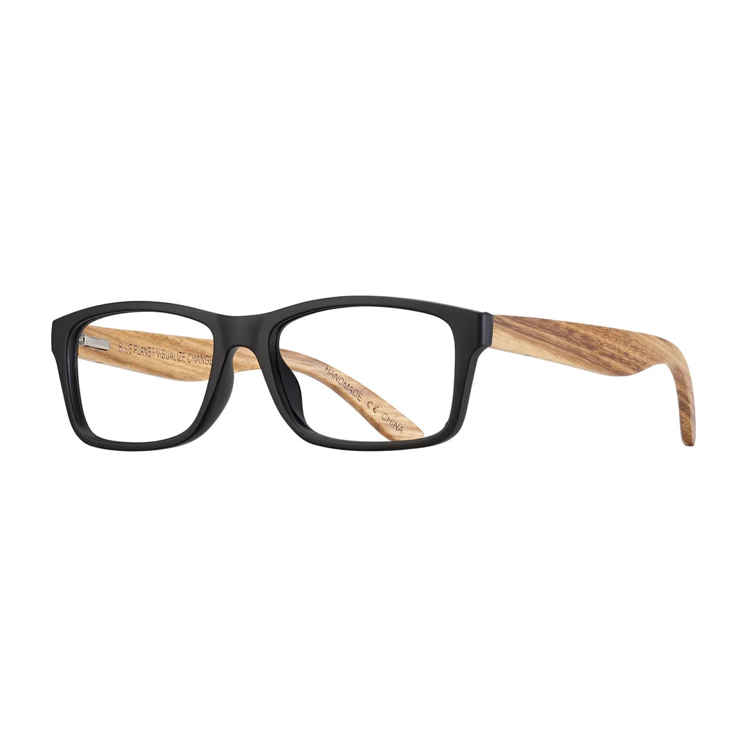 Avalon Blue Light Readers -  Soft Onyx / Walnut Wood