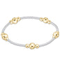 enewton Purpose Mixed Metal 6mm Beaded Bracelet shown flat on a plain white background