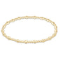 enewton Sincerity Gold 3mm Beaded Bracelet shown flat on a plain white background