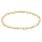 enewton Together Gold 3mm Beaded Bracelet shown flat on a plain white background