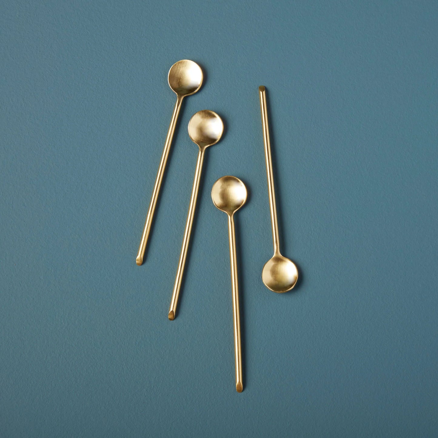 Luxe Gold Thin Spoons, Set of 4