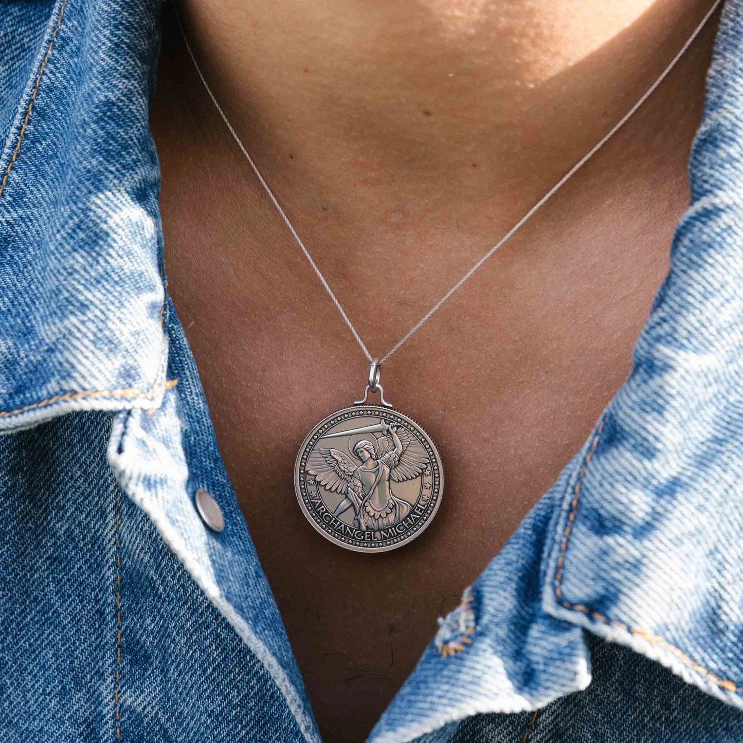 Mother Mary + Archangel Michael Protection Necklace