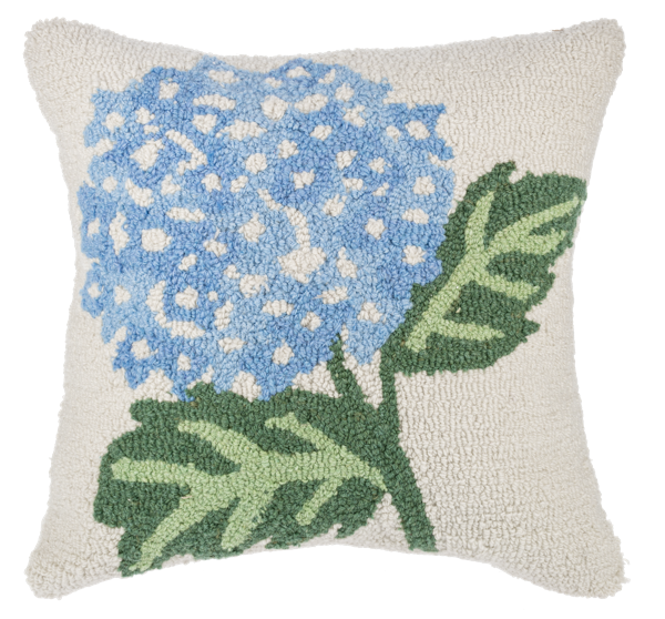 Punch Hook Hydrangea Pillow