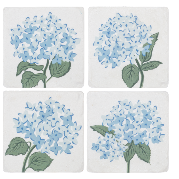 Blue Hydrangea Coaster (4 pc. set)