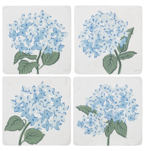 Blue Hydrangea Coaster (4 pc. set)