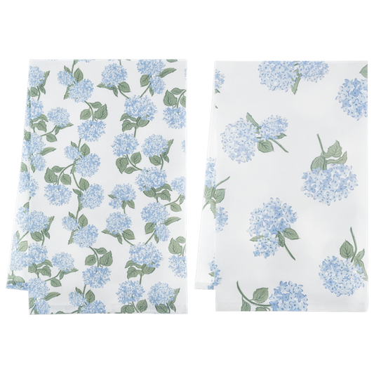 Blue Hydrangea Tea Towels