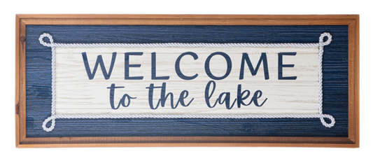 Welcome to the Lake Wall Decor