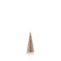 Clear Glass Decorative Tree with Glitter - Champagne