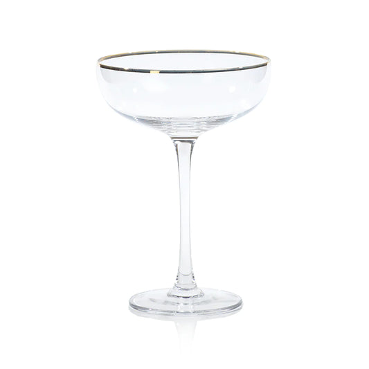 Martini / Serving Bowl with Gold Rim