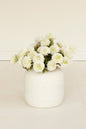 Bundle of 7 Artificial White Ball Dahlias