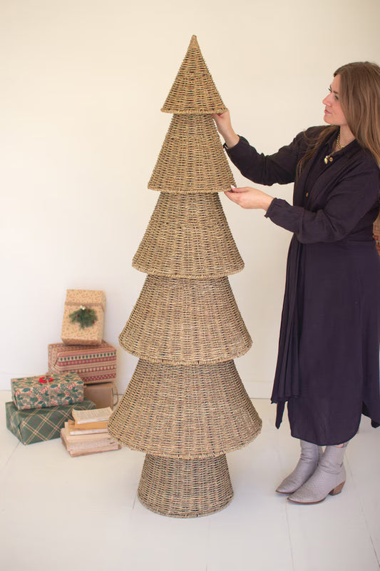 68" Woven Vine Christmas Tree