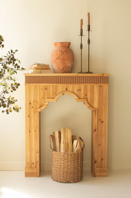 Natural Fir Wood Mantel