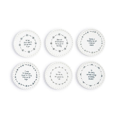 East of India Round Scallop Coasters