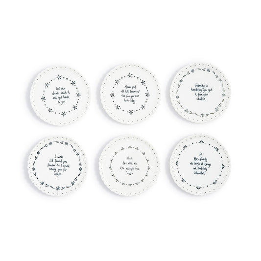 East of India Round Scallop Coasters