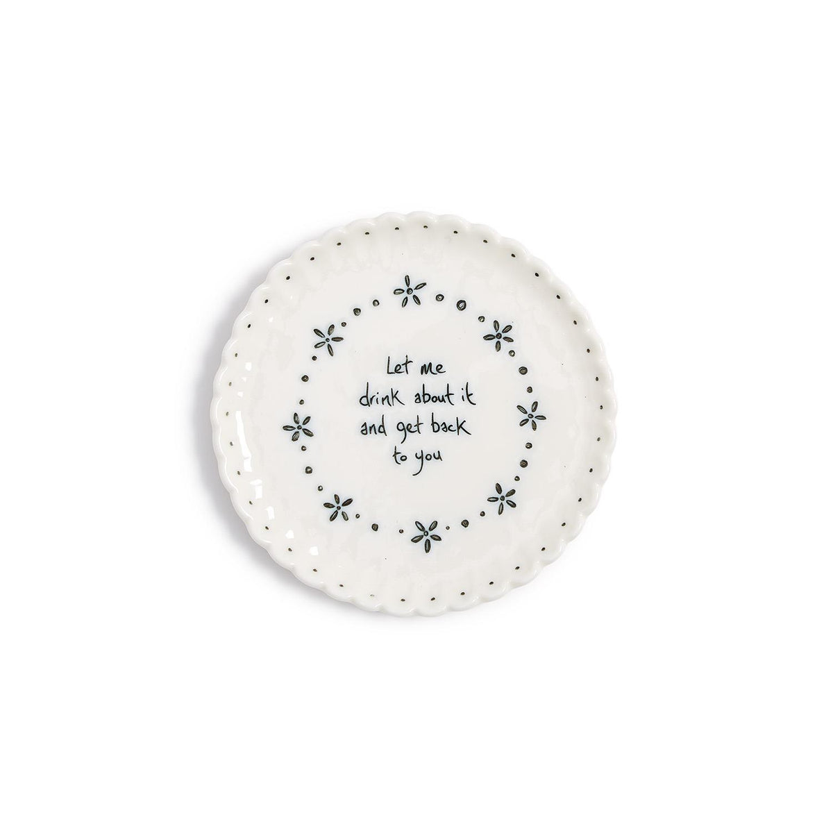 East of India Round Scallop Coasters