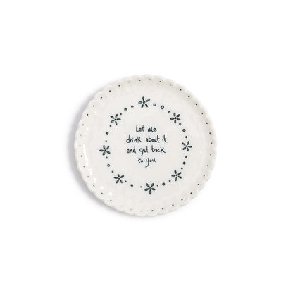 East of India Round Scallop Coasters